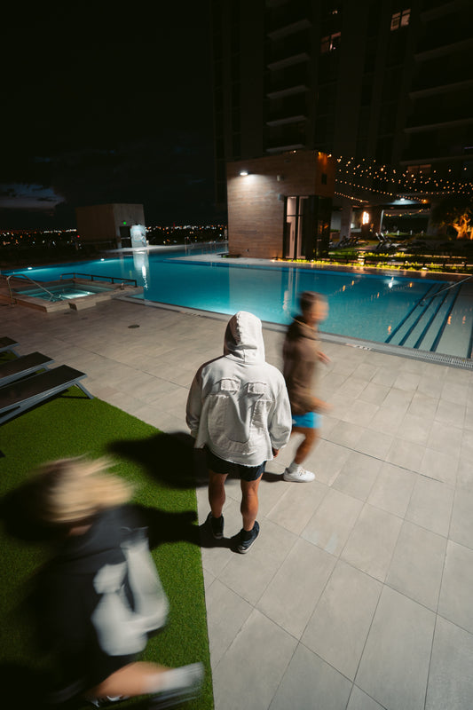 Ü Shadow Print Hoodie – Heather