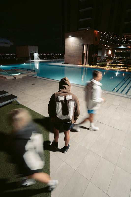 Ü Shadow Print Hoodie – Mocha