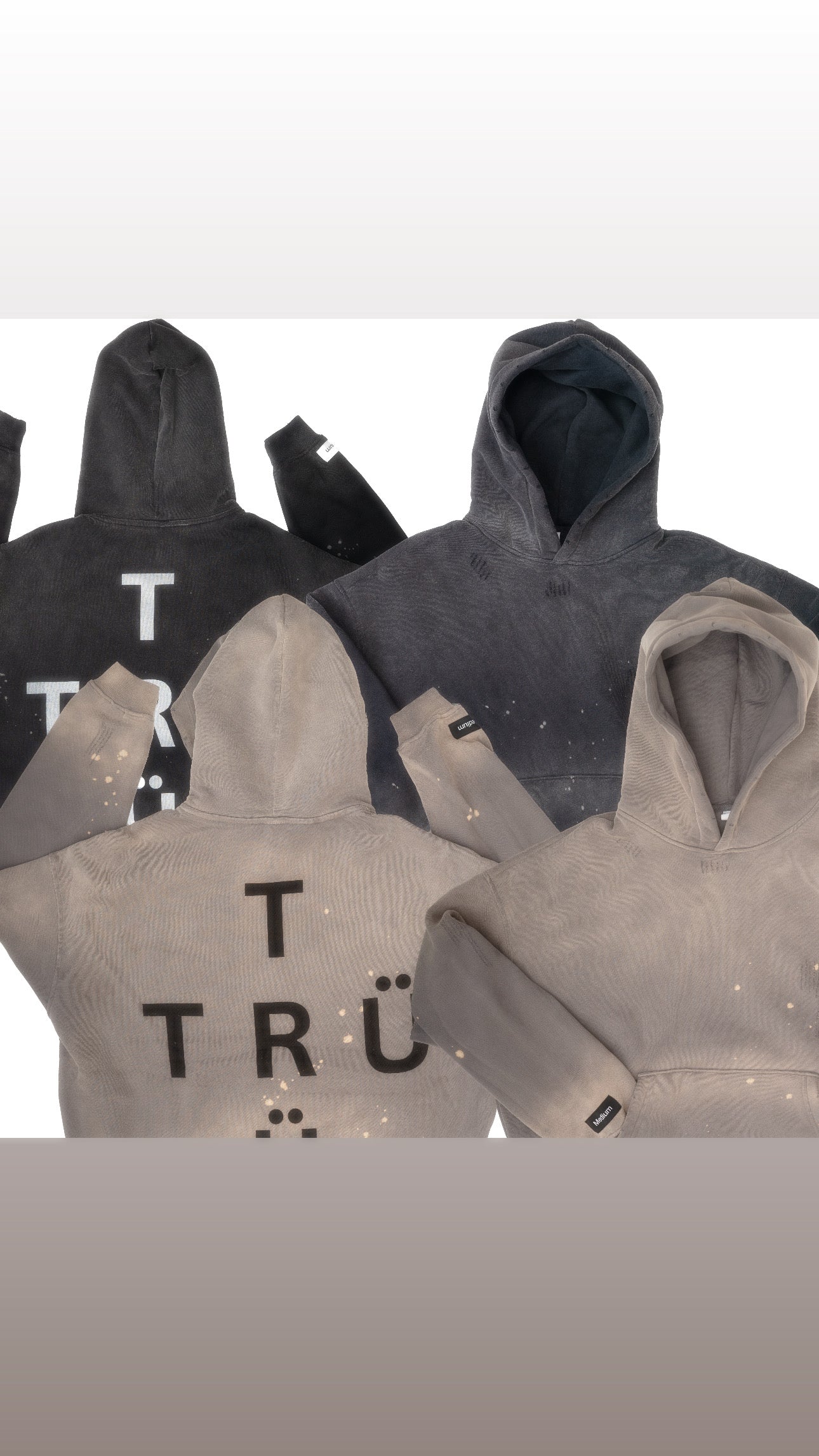 TRÜ Cross Hoodie – Sand