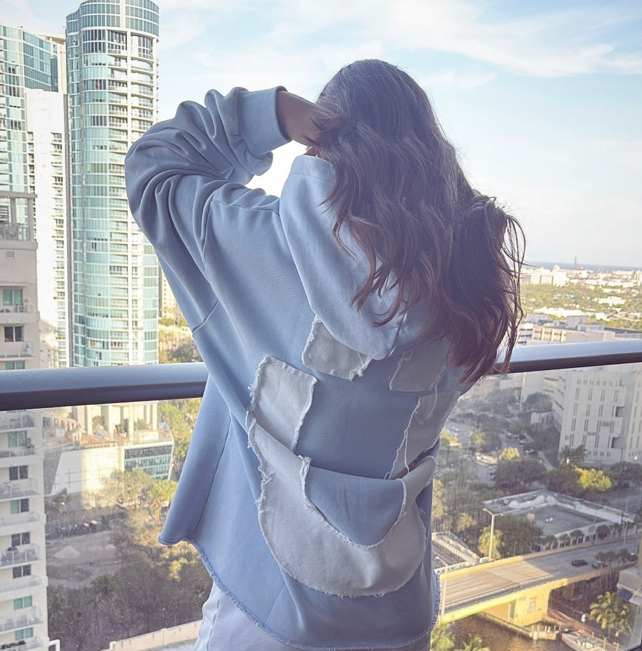 Ü Shadow Print Hoodie – Cloud