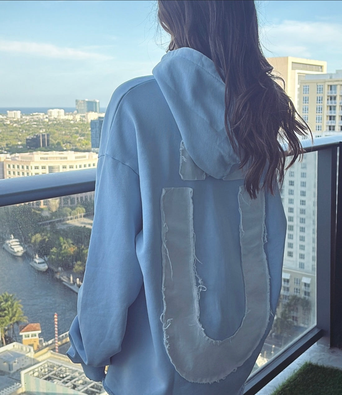 Ü Shadow Print Hoodie – Cloud