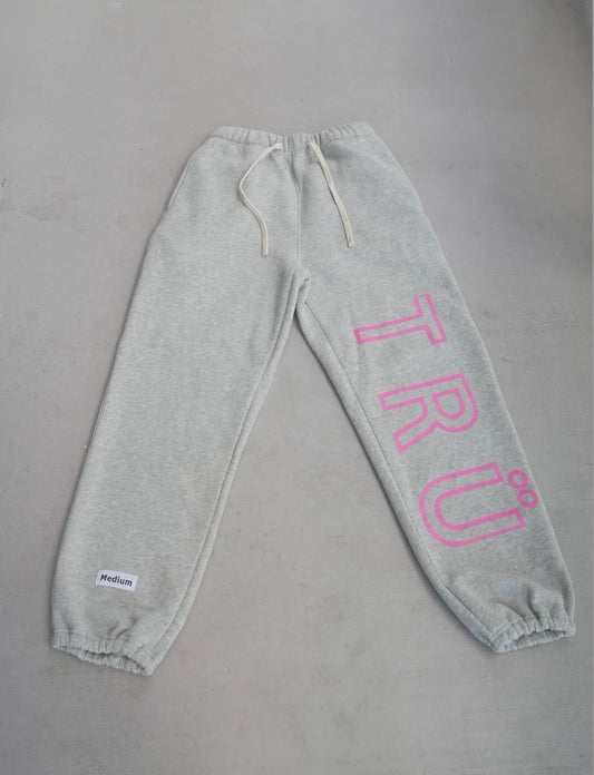 TRÜ Lounge Pant - Cool Grey W/Pink