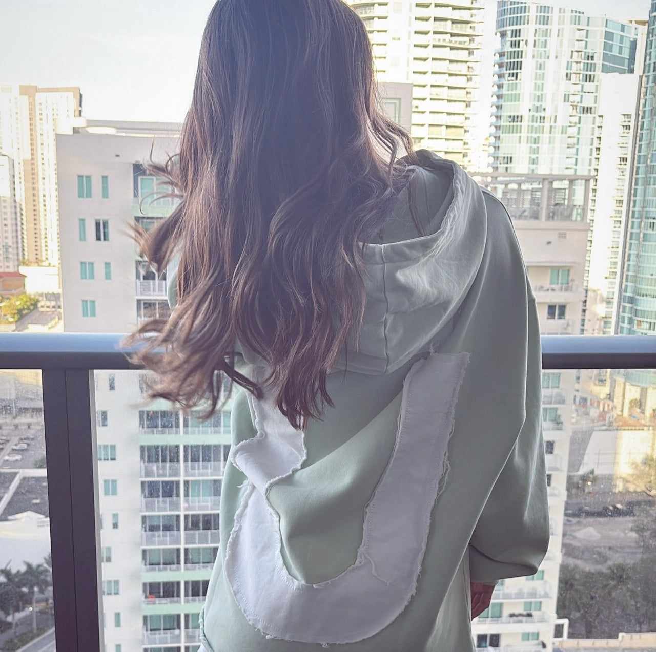 Ü Shadow Print Hoodie – Melon