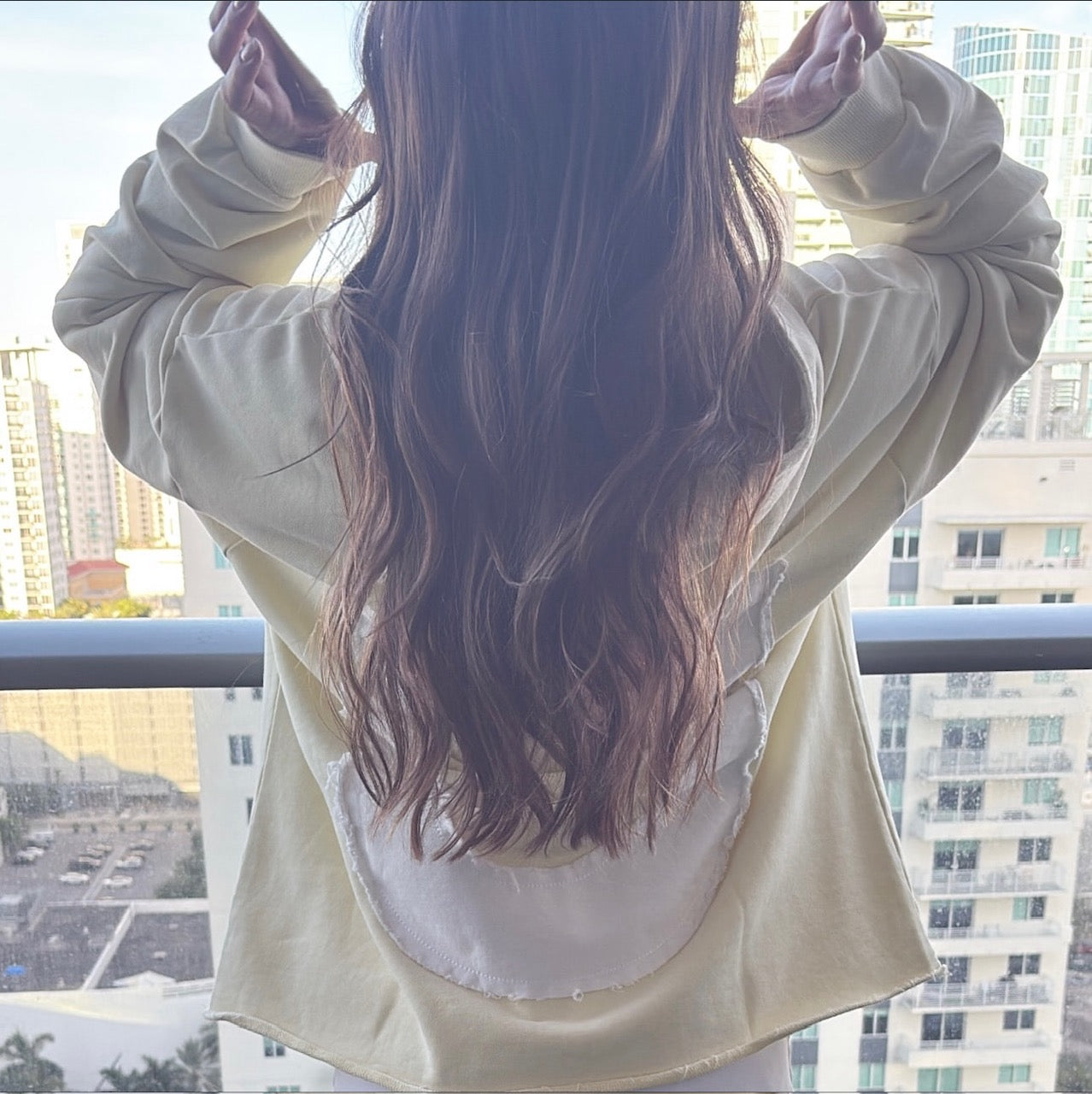 Ü Shadow Print Hoodie – Sunbeam